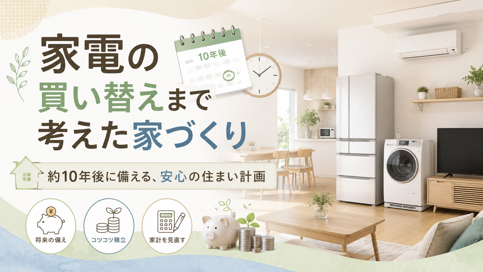 家電の買い替えまで考えた家づくり